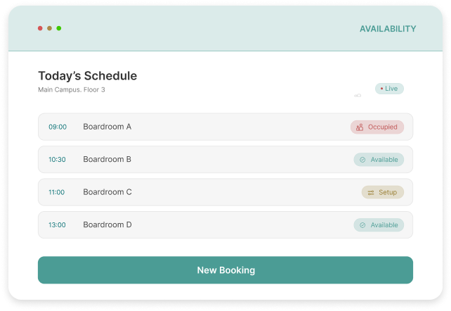 Booking Events Dashboard